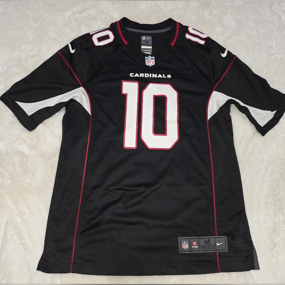 NFL Arizona Cardinals #10 Black Football Jersey with White and Red Accents